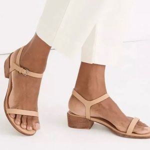 Madewell The Louise Sandal - Earthen Sand - worn once